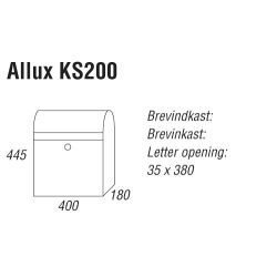 Brievenbus Allux KS200 wit