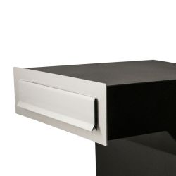 STOER! Briefplaat Zwart 340x95mm.