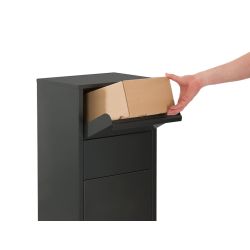 Pakketbrievenbus Hannover - mat zwart