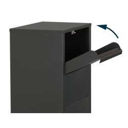 Pakketbrievenbus Hannover - mat zwart