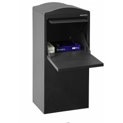 Pakketbrievenbus Logixbox Frontbox achteruitname - grijs