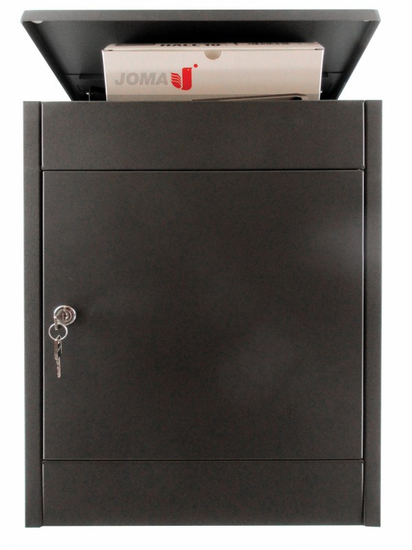 Joma Everest Mini pakketbrievenbus wandmodel staal donkergrijs