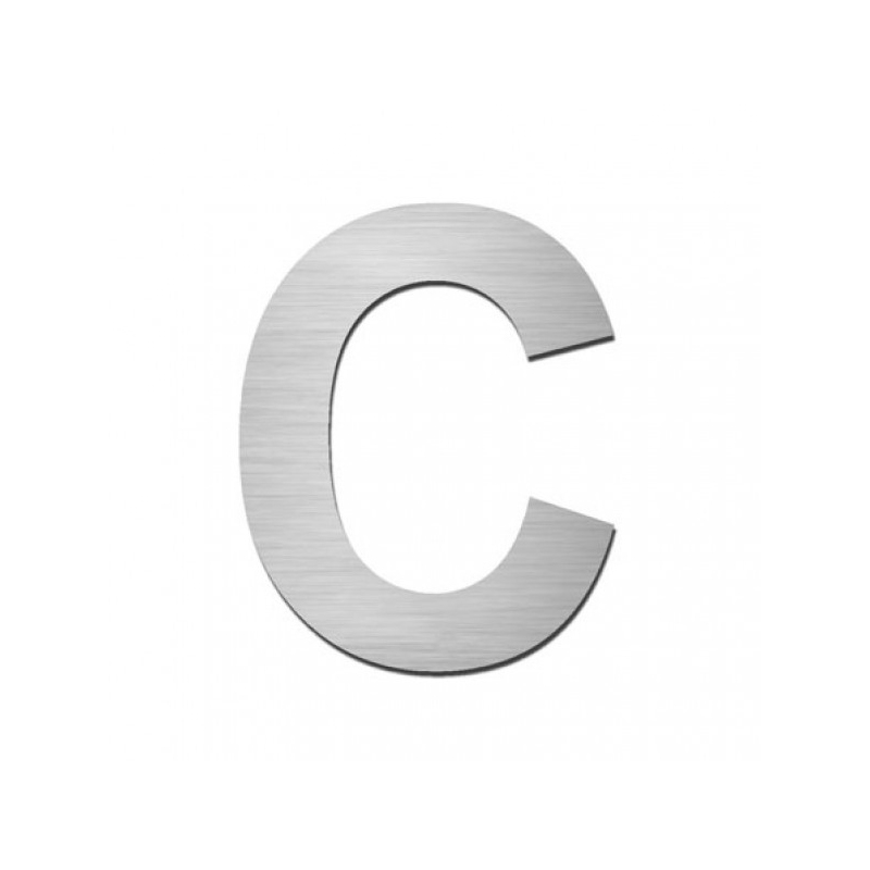 Stoer! Zelfklevende RVS huisletter York