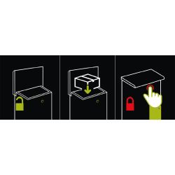 Pakketbrievenbus Logixbox Topbox-XL Plus - grijs