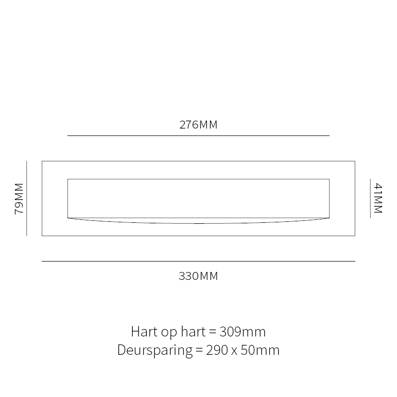 Hardbrass Briefplaat Ellen PVD glans nikkel