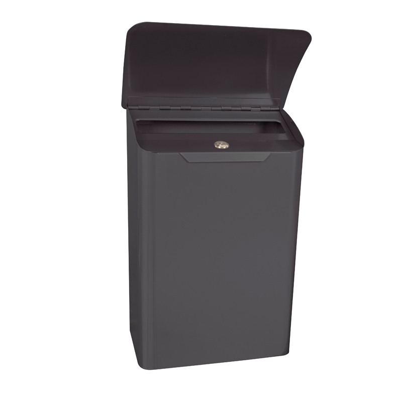 Basic Lugon wandbrievenbus staal antraciet