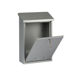 Brievenbus Dublin - zilvergrijs