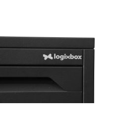 Pakketbrievenbus Logixbox Frontbox DeLuxe Uni - grijs