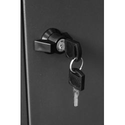 Pakketbrievenbus Logixbox Frontbox DeLuxe Uni achteruitname - grijs