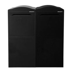 Pakketbrievenbus Logixbox Frontbox Uni achteruitname - zwart