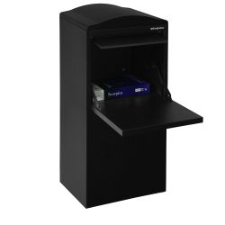 Pakketbrievenbus Logixbox Frontbox Uni achteruitname - zwart