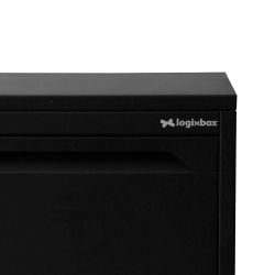 Pakketbrievenbus Logixbox Frontbox Uni Inbouw - zwart