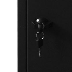 Pakketbrievenbus Logixbox Frontbox Uni Inbouw - zwart