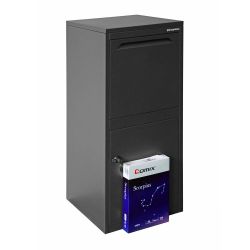 Pakketbrievenbus Logixbox Frontbox Uni Inbouw - grijs