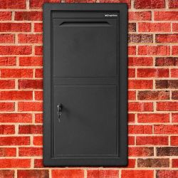 Pakketbrievenbus Logixbox Frontbox Uni Inbouw - grijs