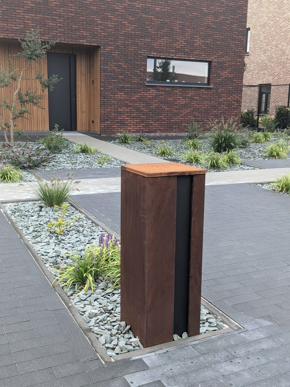 Geroba Geroba Collu Combo pakketbrievenbus cortenstaal zwart