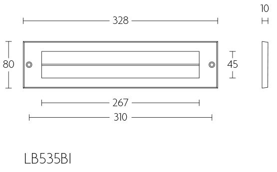 Formani BASICS LB535BI tochtborstel PVD gepolijst koper