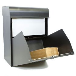 G2 pakketbrievenbus voor wandmontage - zwart