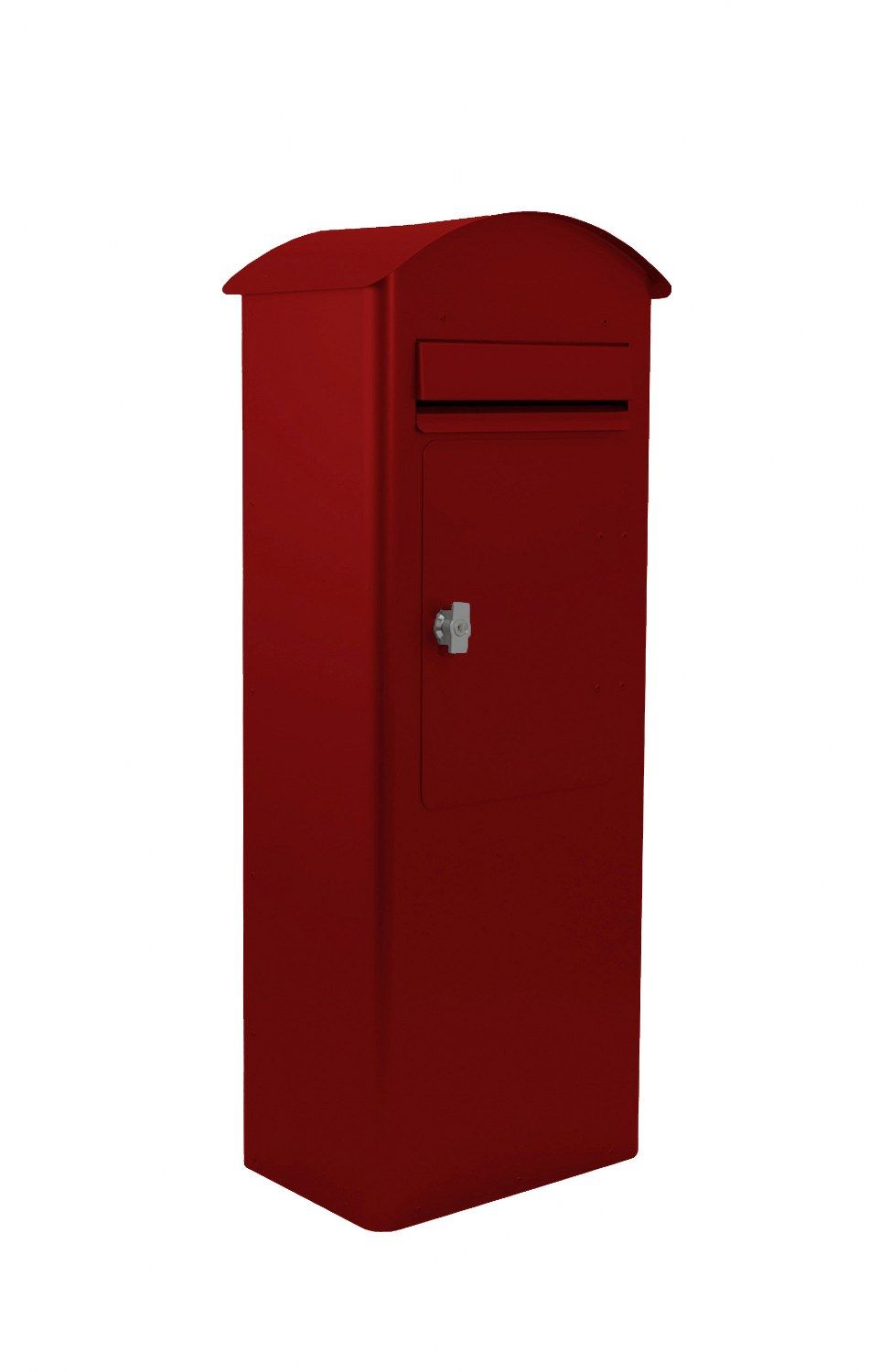 SafePost 70-5 combi vrijstaande brievenbus staal - rood