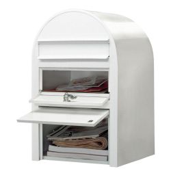 Brievenbus Bobi Swiss - wit