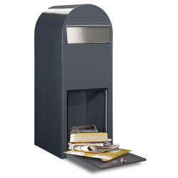 Brievenbus Bobi Jumbo - donkergrijs