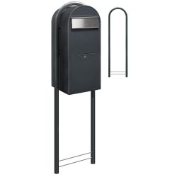 Brievenbus Bobi Jumbo - donkergrijs