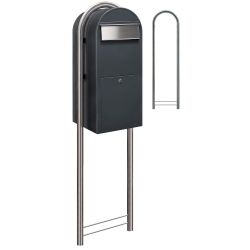 Brievenbus Bobi Jumbo - donkergrijs