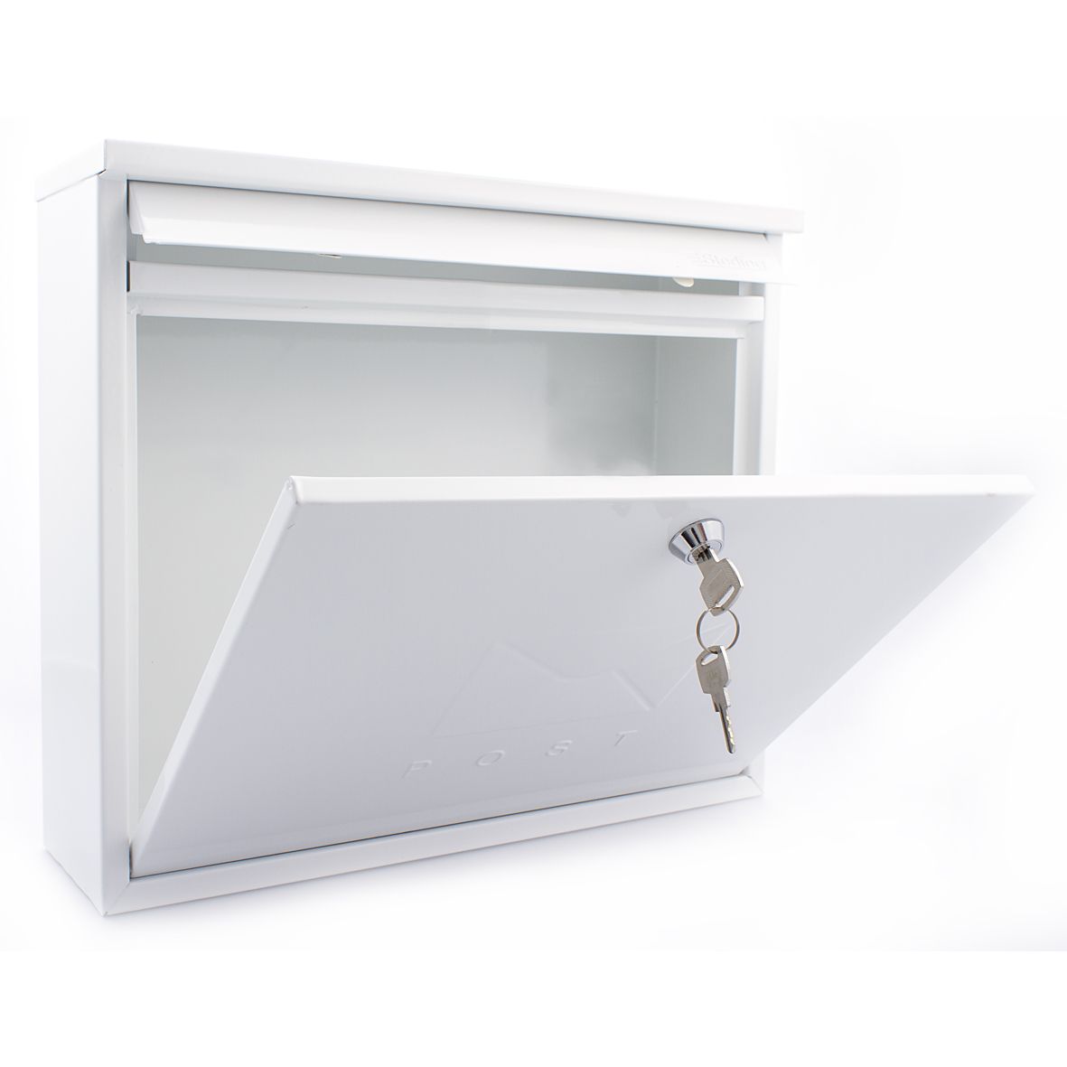 G2 G2 Elegance wandbrievenbus staal wit