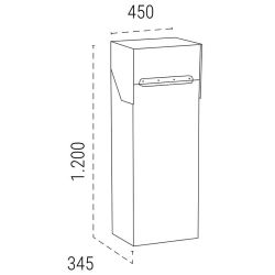 STOER! Pakketbrievenbus achteruitname - zwart