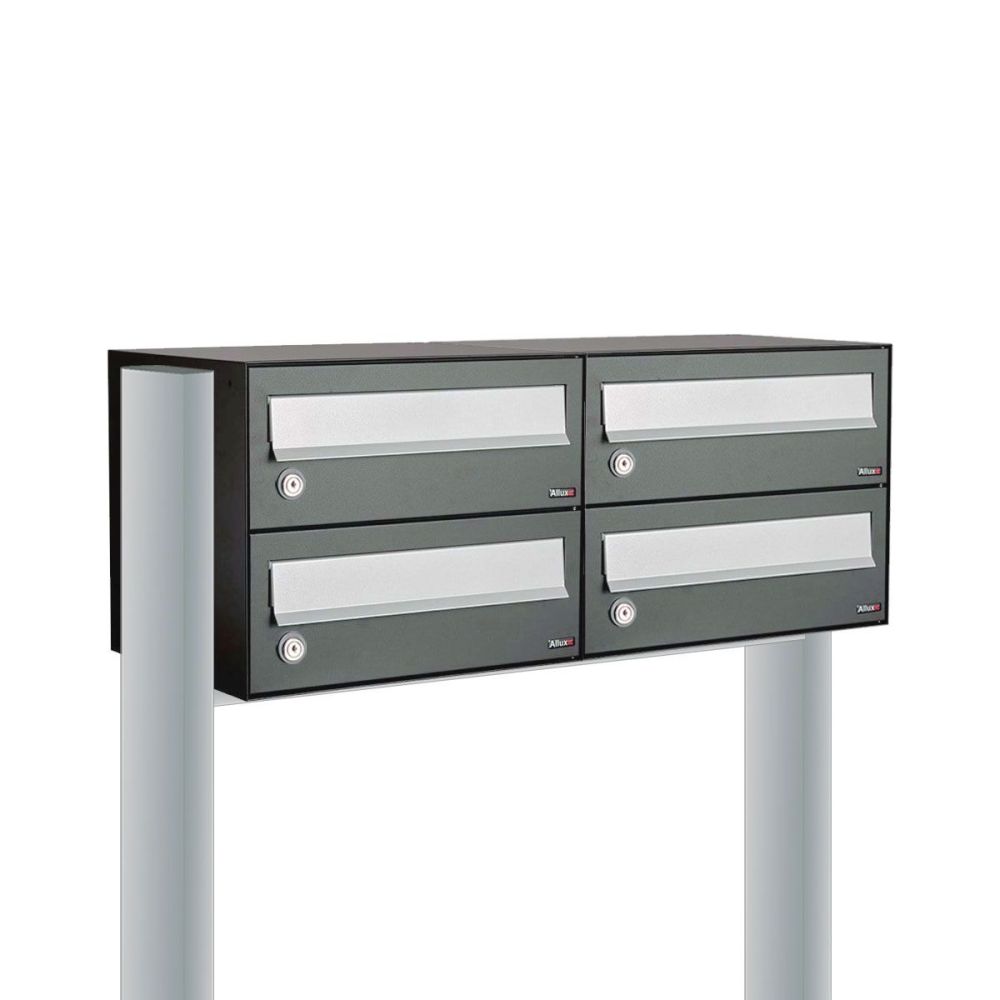 Brievenbusunit Hive set vrijstaand 2-breed, 2-hoog - antraciet