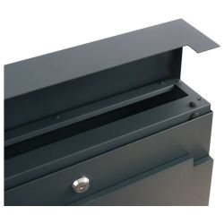 Brievenbus SafePost 810 - aluminiumgrijs