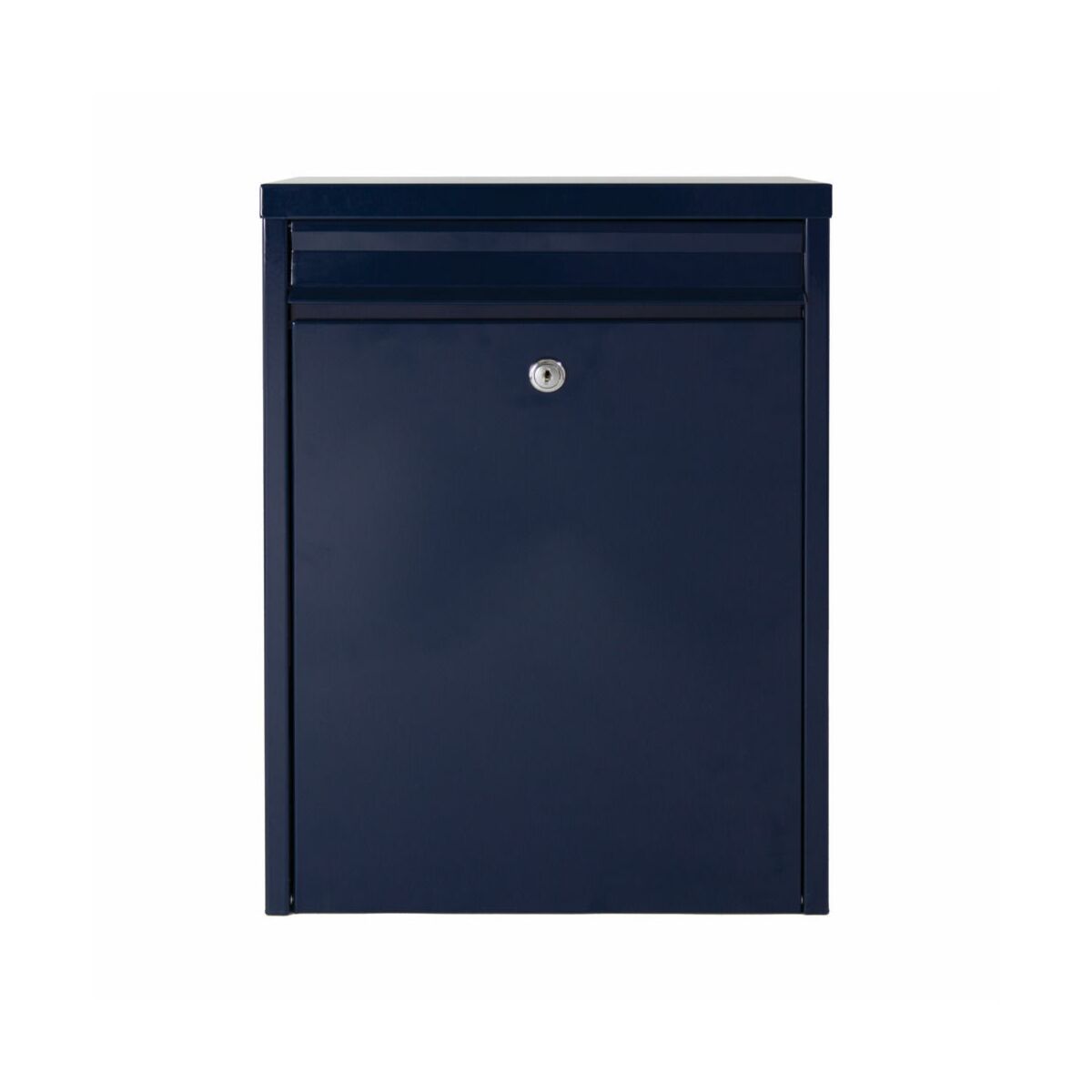 Basic 350 wandbrievenbus staal blauw