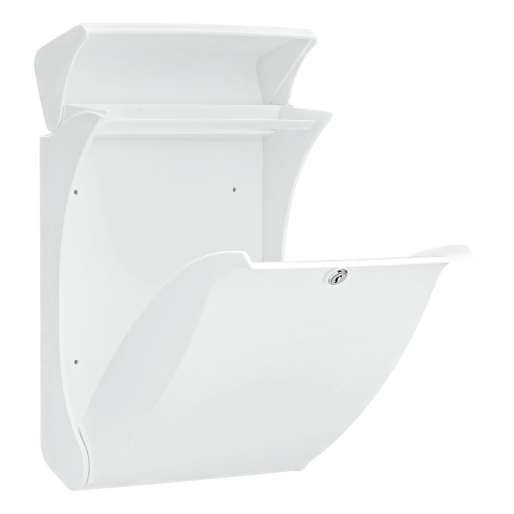 Burg Wächter Wandbrievenbus Swing 4906 - Kunststof - Zilver - 27,2x42x14 cm