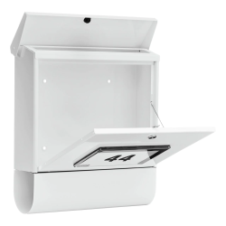 Burg-Wächter Solar-brievenbus Malaga met LED huisnummer - wit