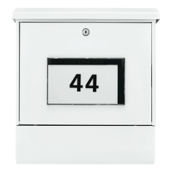 Burg-Wächter Solar-brievenbus Malaga met LED huisnummer - wit