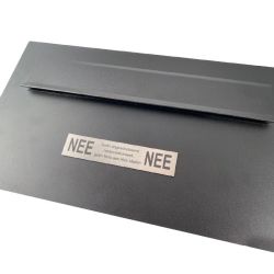 STOER! Briefplaat Rome XL 340x195mm. uitgevoerd in RAL-kleur naar keuze