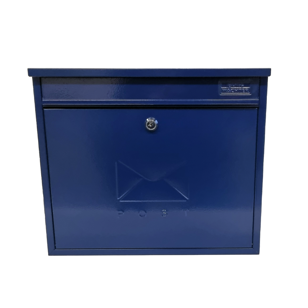 G2 Elegance wandbrievenbus staal - donkerblauw