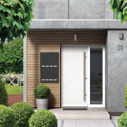 Joma Vitoria DC verticale inbouwbrievenbus achteruitname - zwart