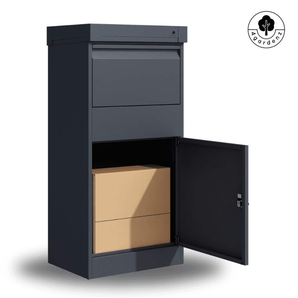Basic staande pakketbrievenbus vrijstaand - antraciet