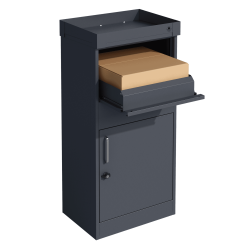 Basic staande pakketbrievenbus vrijstaand - antraciet