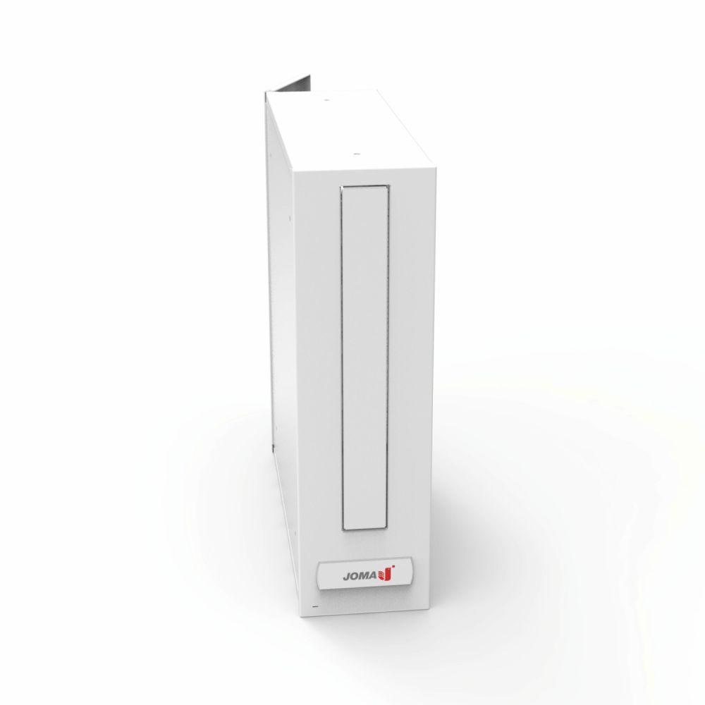 Joma Vitoria DC verticale inbouwbrievenbus achteruitname - wit