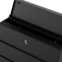 Practo Garden moderne brievenbus met krantenvak Marseille - mat zwart