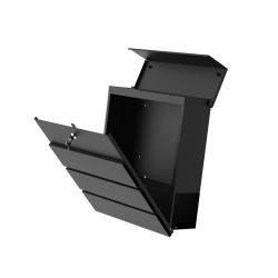 Practo Garden moderne brievenbus met krantenvak Marseille - mat zwart