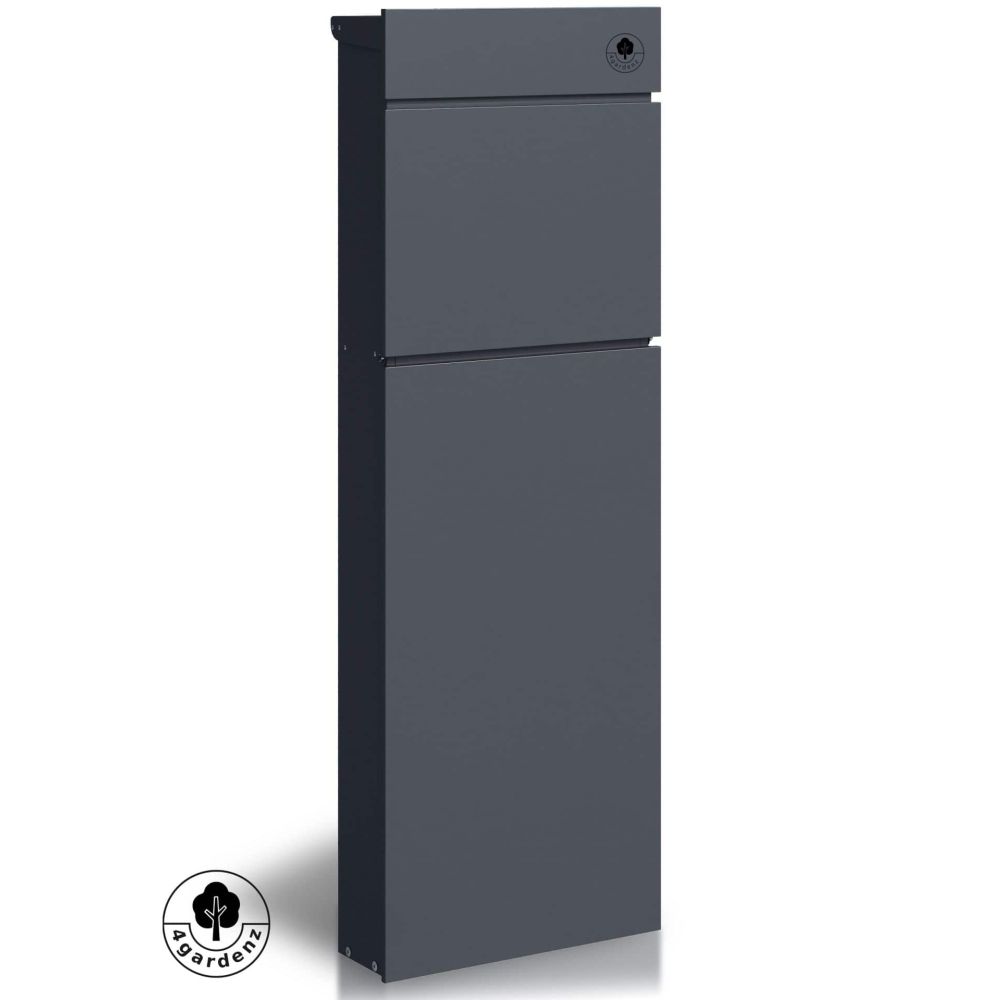 Basic staande brievenbus staal - antraciet