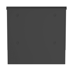 Basic 4gardenz wandbrievenbus modern met krantenvak staal - zwart