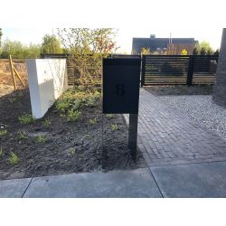 Geroba Carta vrijstaande brievenbus staal - antracietgrijs