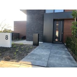 Geroba Carta vrijstaande brievenbus staal - antracietgrijs