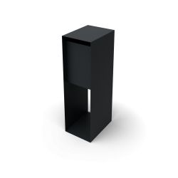 Geroba Carta vrijstaande brievenbus staal - zwartgrijs