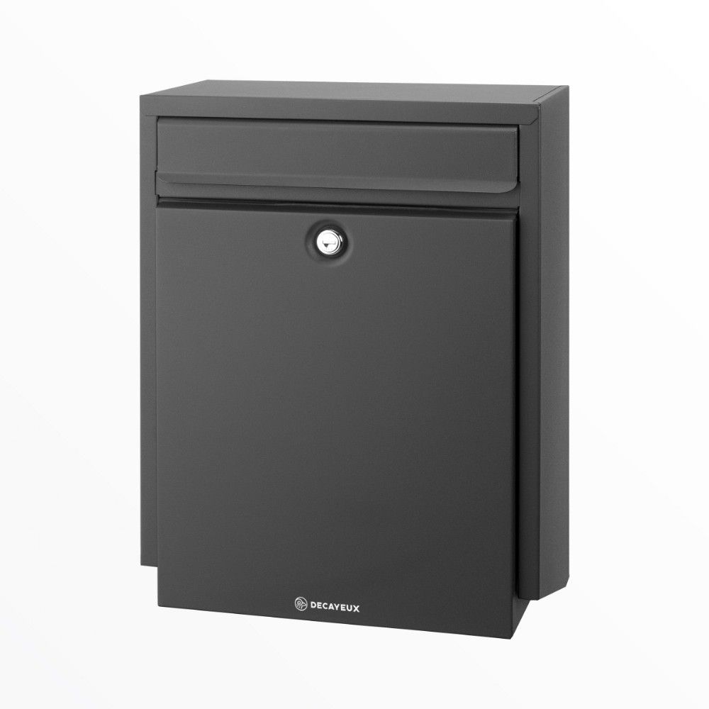 Decayeux D100 wandbrievenbus staal - antraciet