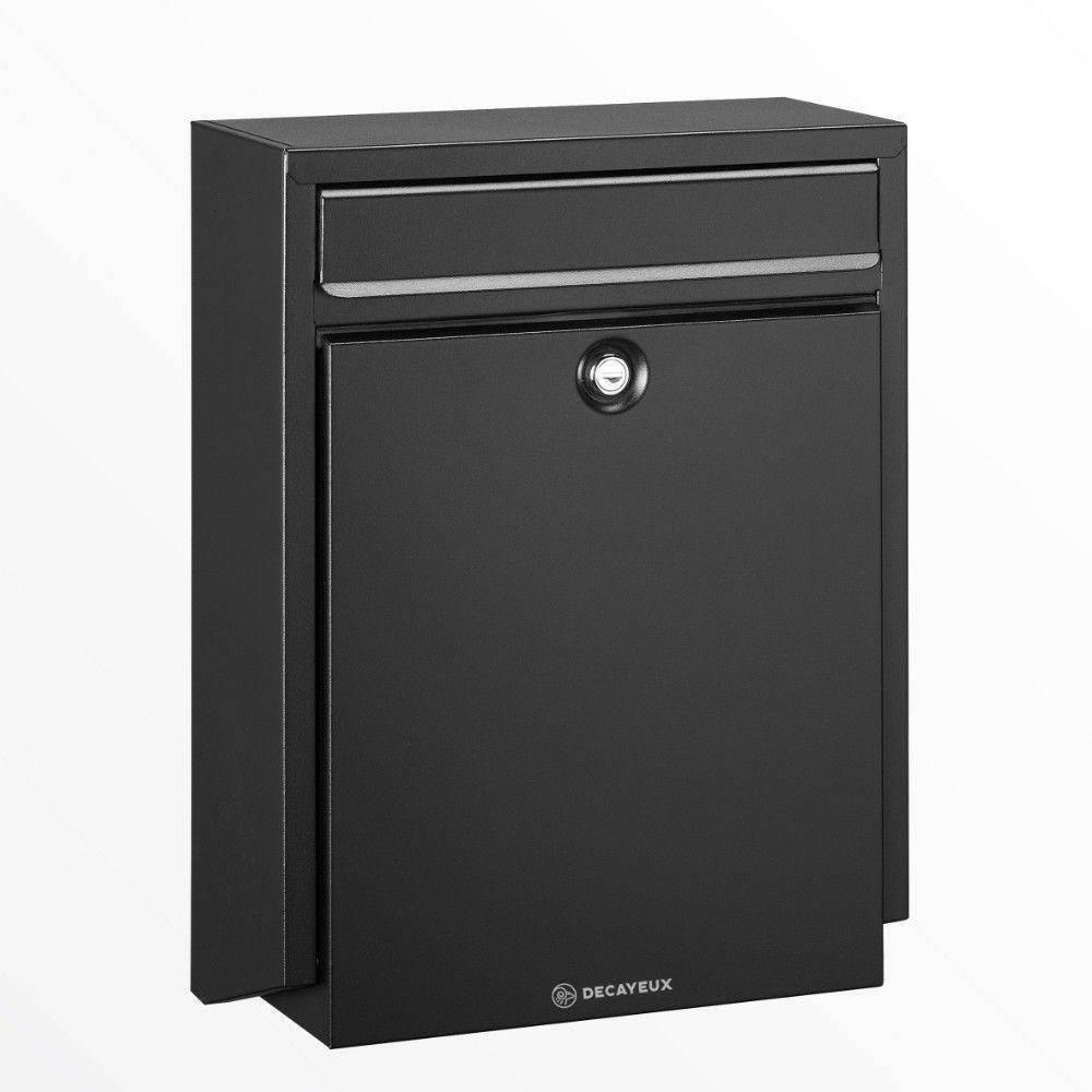 Decayeux D100 wandbrievenbus staal - zwart